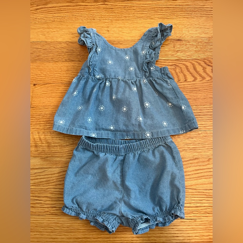Baby girls marching set top and shorts